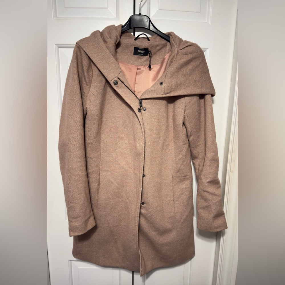 ONLY Beige Hooded Jacket